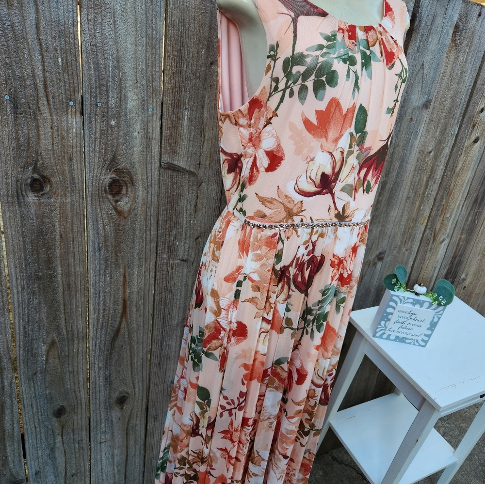 Enfocus Studio Floral Print Maxi Dress Size 14 - Picture 5 of 8